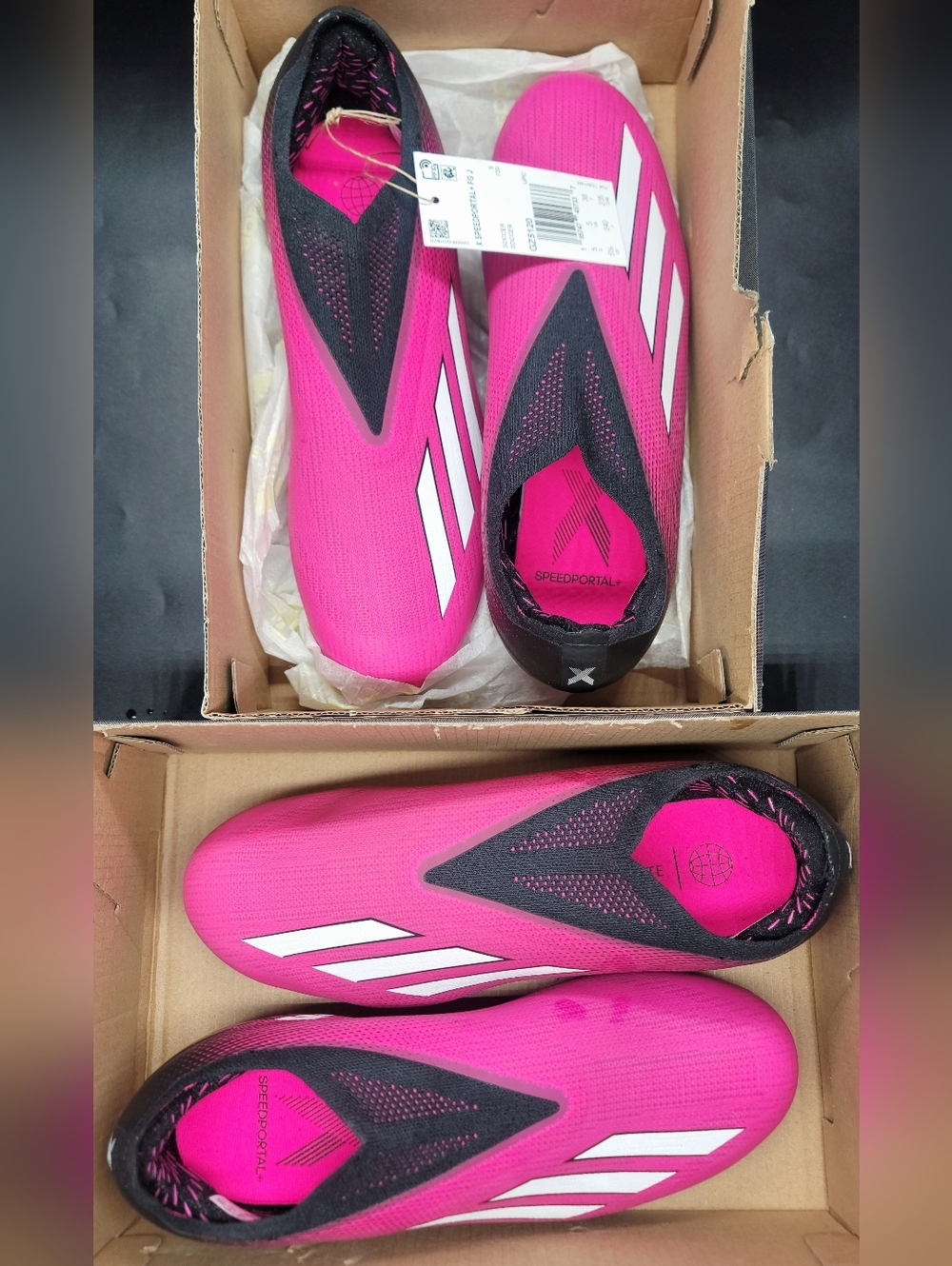 Adidas Speedportal.1 FG Soccer Cleats Pink/Black Sz 5-5.5 Men NIB